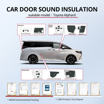 Καλή τιμή Toyota Alphard Car Door Sound Insulation Kit / Εργοστάσιο ήχου οχημάτων / ηχεία άμεσης τοποθέτησης / plug and play / Προσαρμοσμένη λύση ηχομόνωσης σε απευθείας σύνδεση